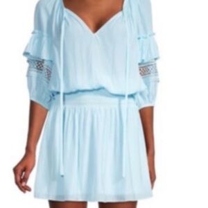 Ramy Brook Sky Blue Mini Dress